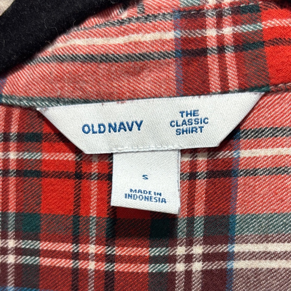Women’s Plaid Red and Cream Shirt - Picture 2 of 4